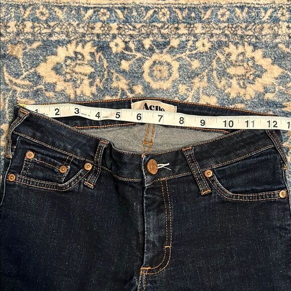 Acne Studios Kek Soft Raw Blue Skinny Distressed Jeans Contemporary - Picture 12 of 12